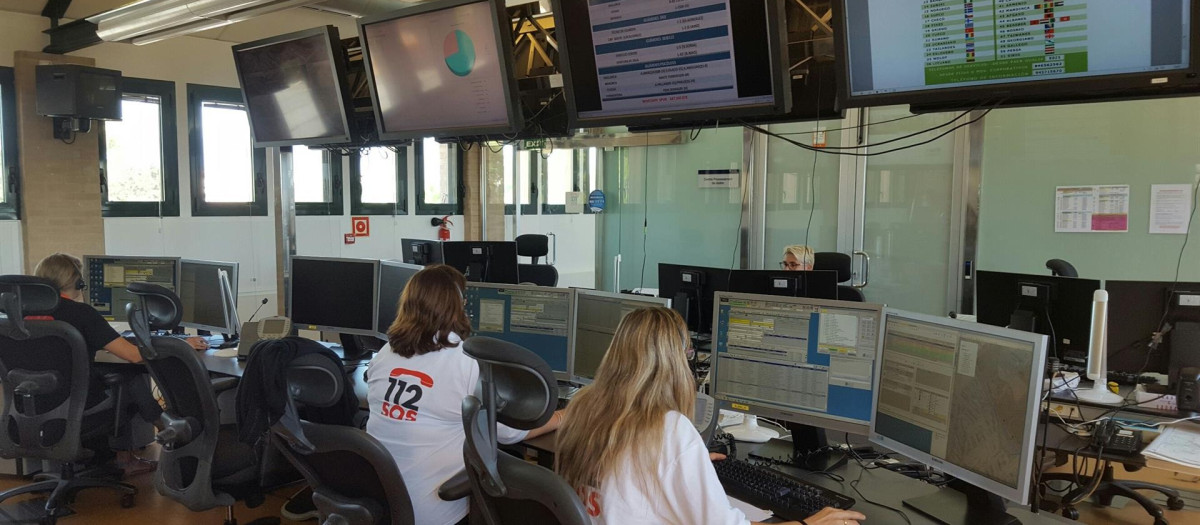 Técnicos del 112, en una imagen reciente