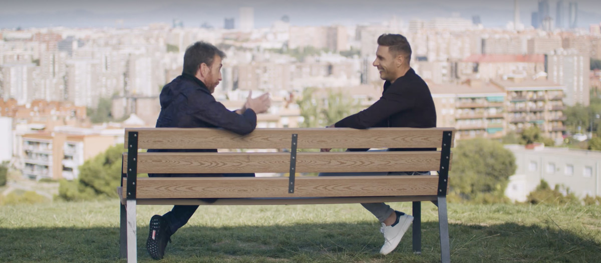 Pablo Motos y Joaquín, durante la entrevista