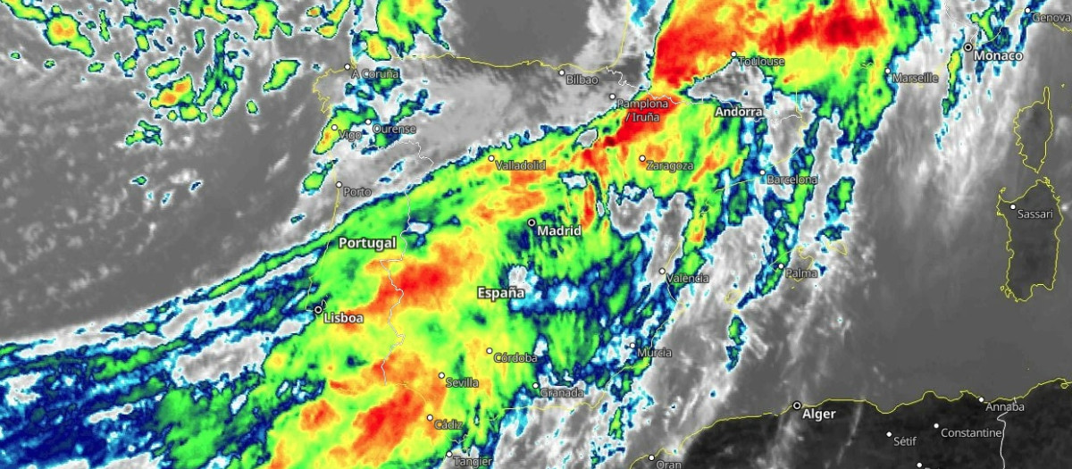 Imagen satélite de Meteored