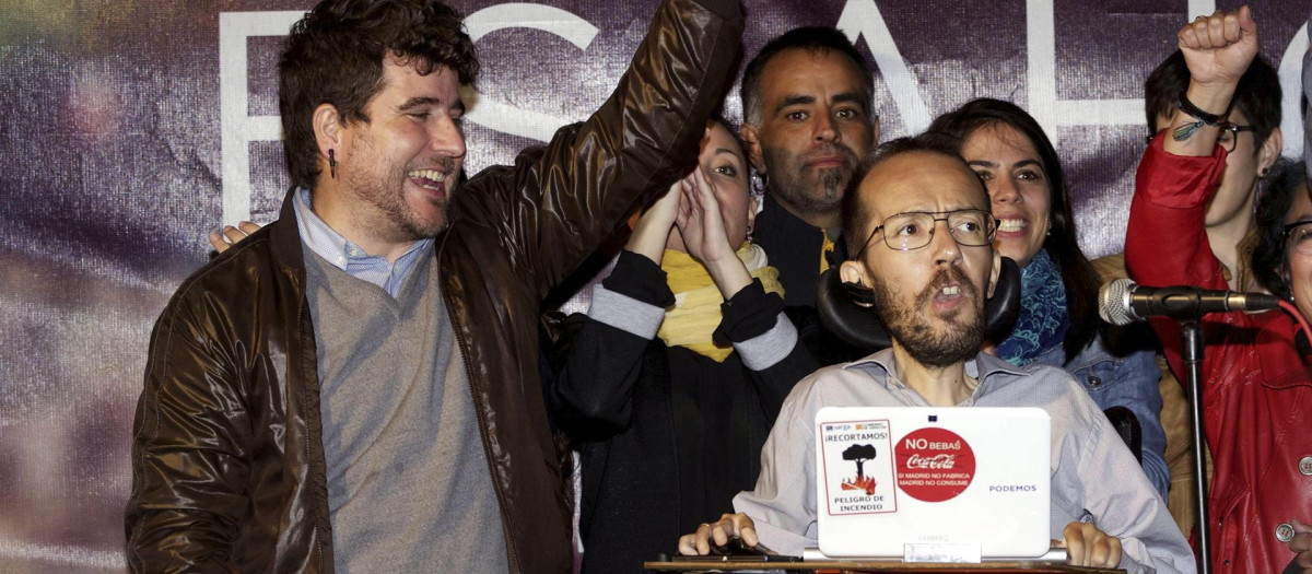 Pablo Echenique, en las elecciones de 2014