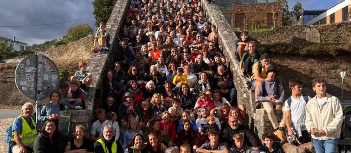 familia camino de santiago