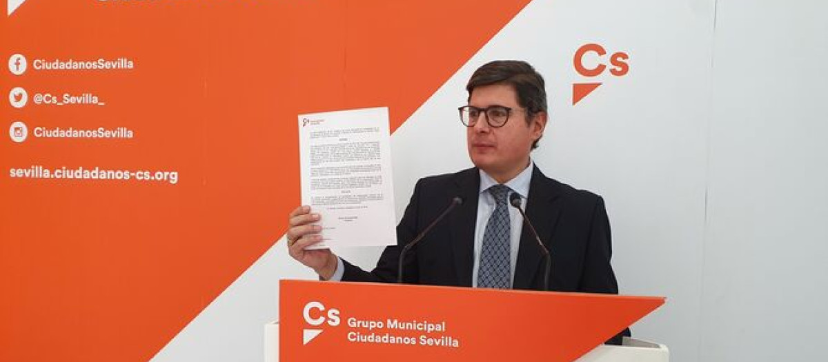 El portavoz de Ciudadanos en el Ayuntamiento de Sevilla, Álvaro Pimentel