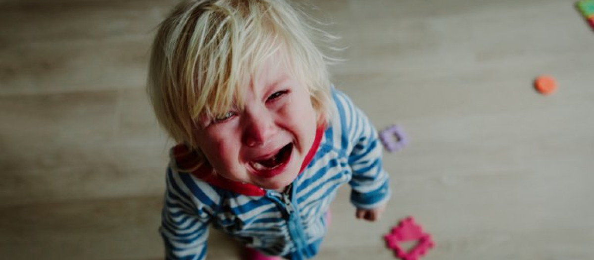 niño llora grita rabieta