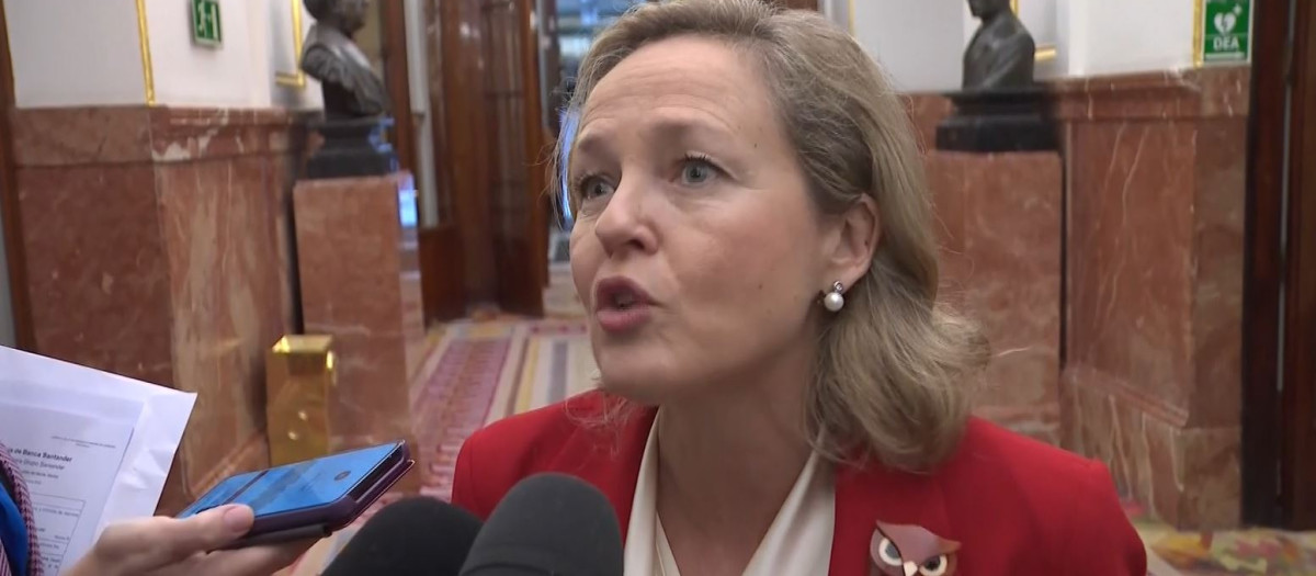 La vicepresidenta Calviño, en el Congreso de los Diputados