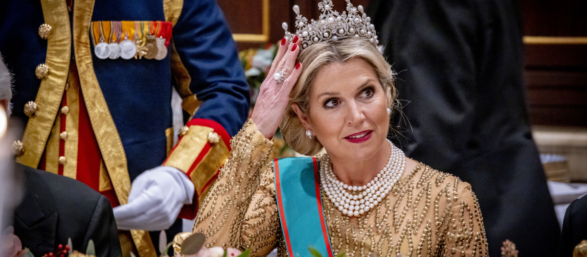 Queen Maxima of the Netherlands during royal Ceremony in Amsterdam