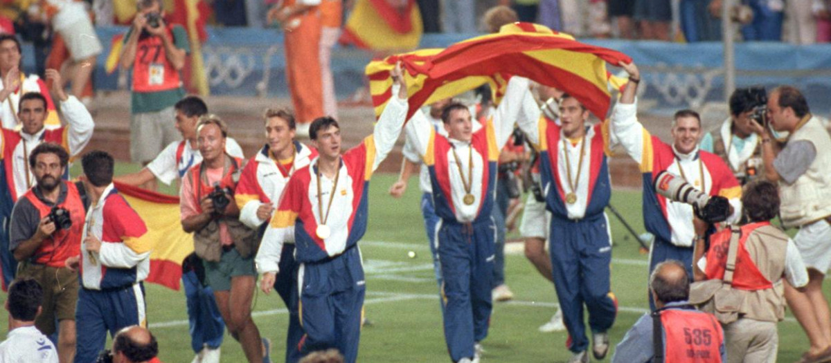 Selección española durante los JJOO de 1992