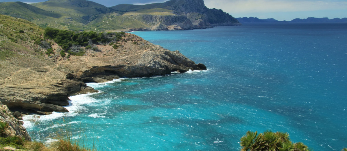 Las aguas de la costa mallorquina presentan colores turquesa