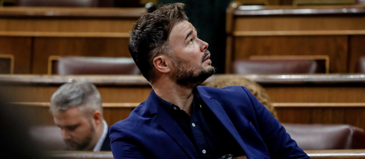 El portavoz parlamentario de ERC en el Congreso, Gabriel Rufián