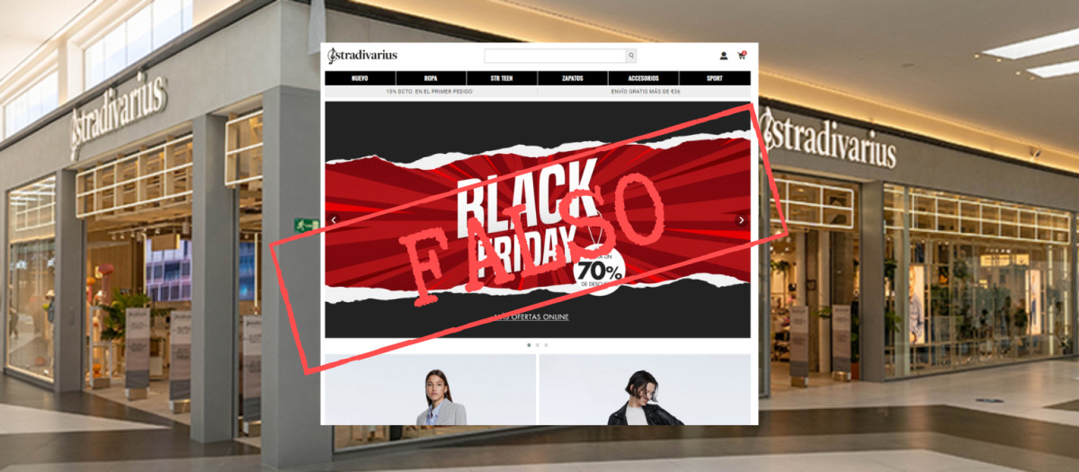 Suplantan una web de Stradivarius para estafar a los usuarios