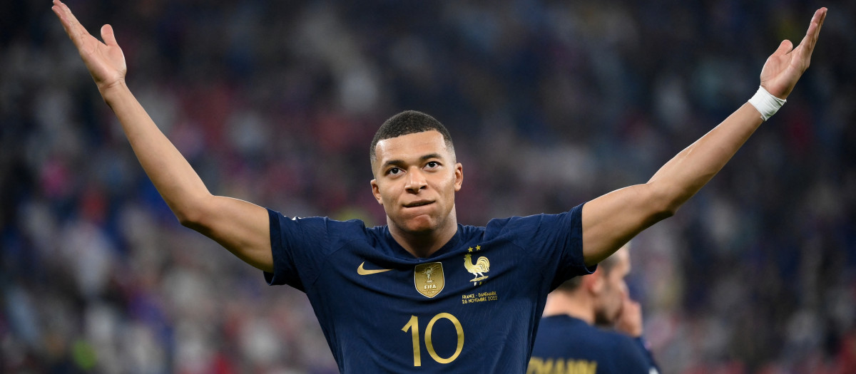 Mbappé ha marcado dos goles a Dinamarca en la victoria de Francia