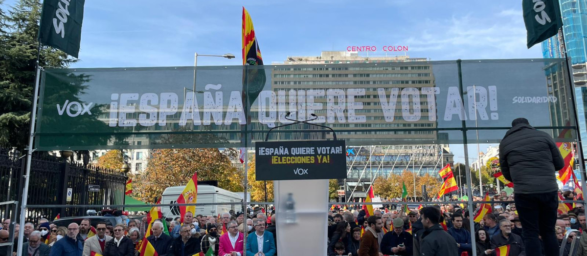 Manifestación Vox