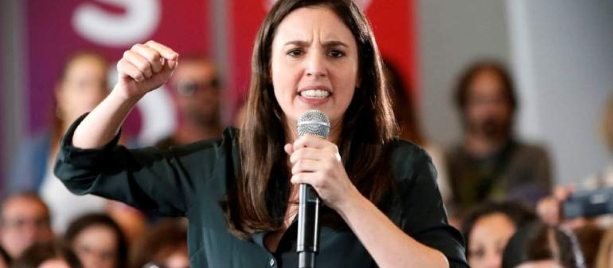 La Ministra de Igualdad, Irene Montero