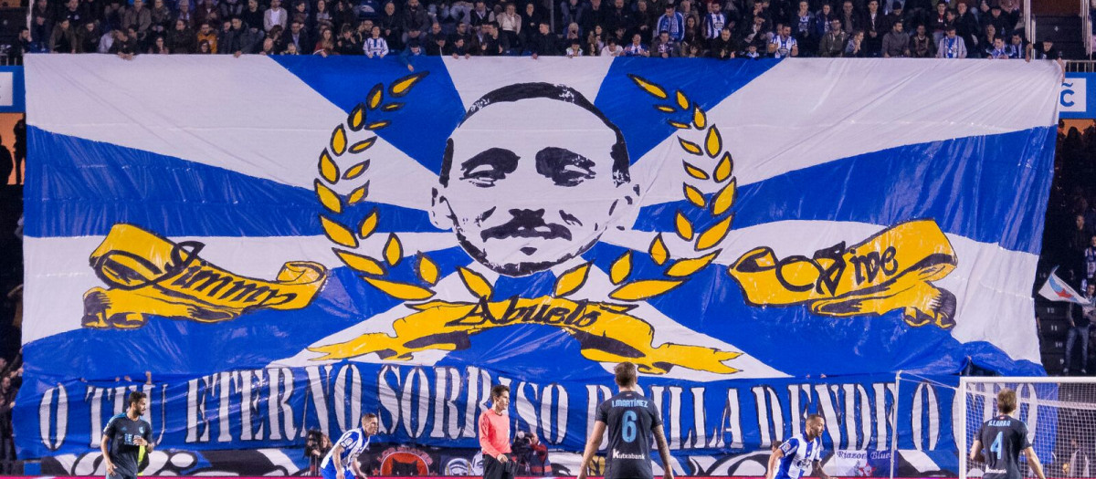 Homenaje a Jimmy, hincha del Dépor asesinado por los ultras del Atlético de Madrid