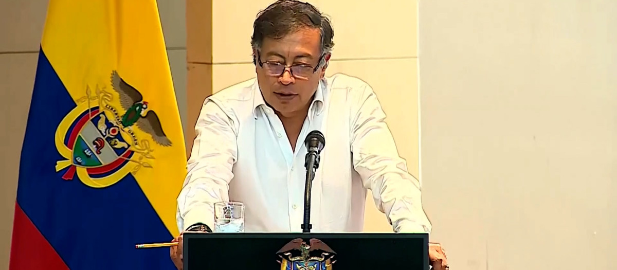 El presidente de Colombia, Gustavo Petro