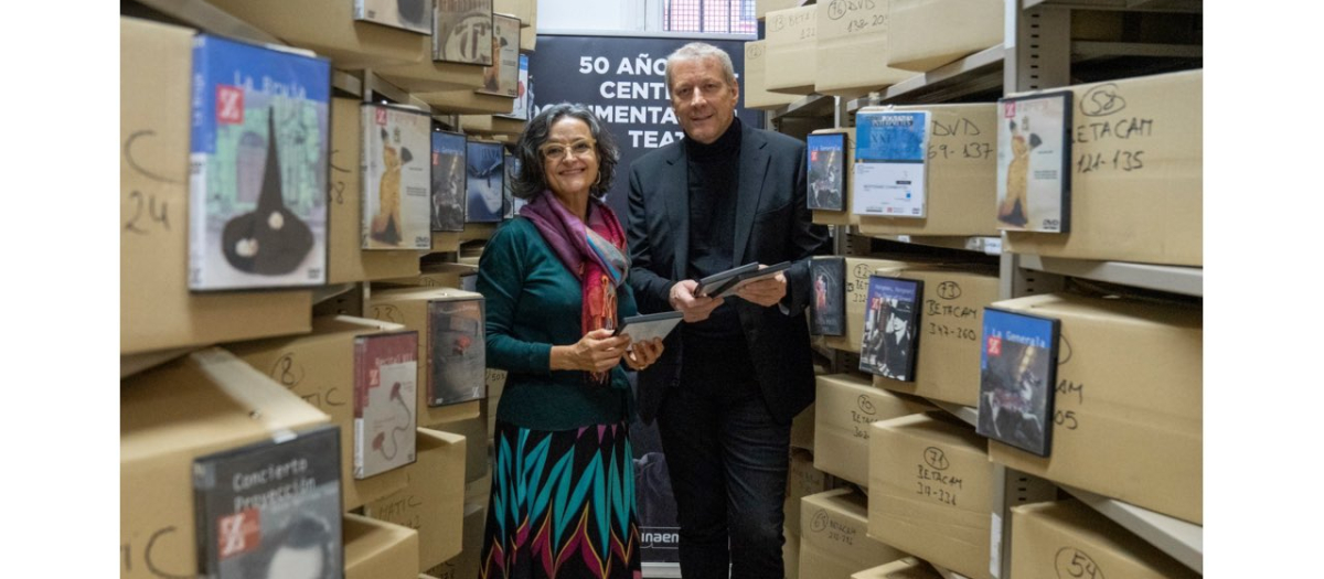 La directora Ana Fernández Valbuena y el directo del Teatro de la Zarzuela Daniel Blanco