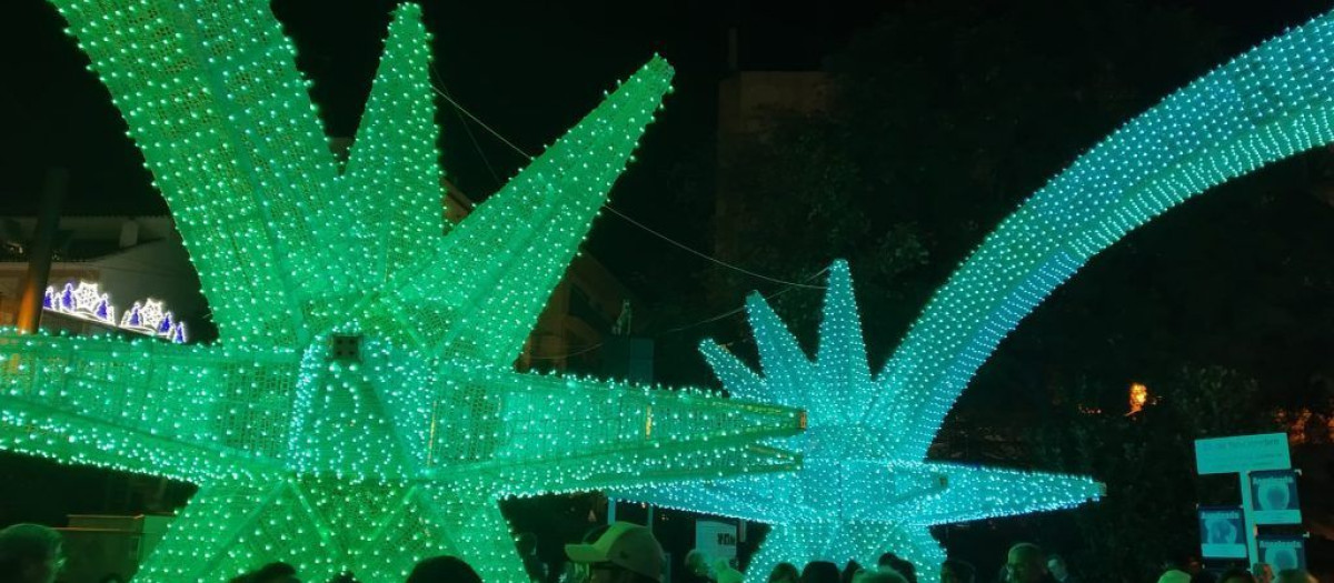 Alumbrado navideño de Puente Genil, en una imagen de archivo