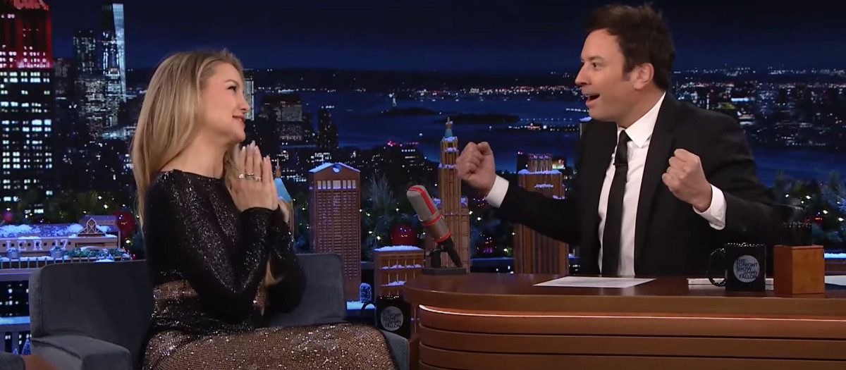 Kate Hudson, en el programa de Jimmy Fallon