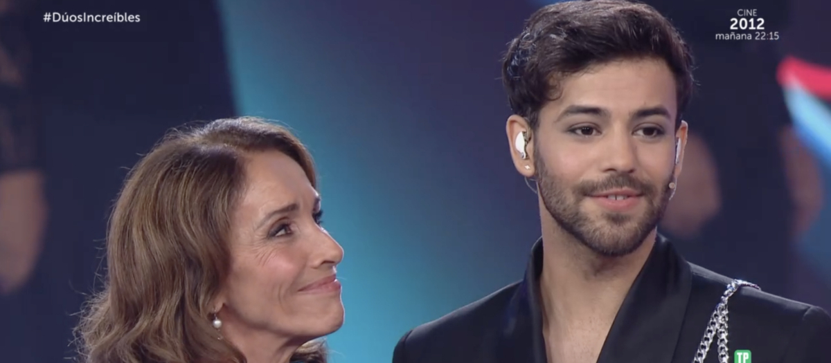 Ana Belén y Agoney, este jueves en la final de 'Dúos increíbles'