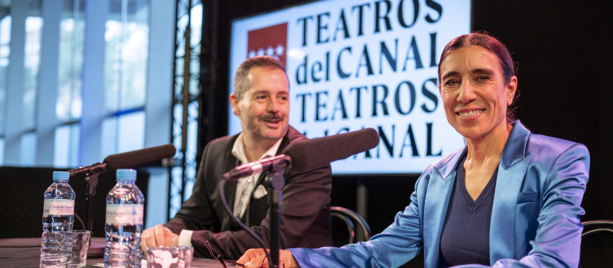 La directora de los Teatros del Canal, Blanca Li, en la presentación del informe de ocupación