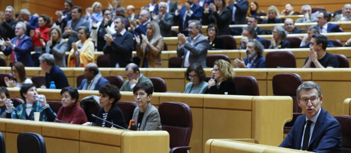 Vista del Senado, este jueves, día en el que se deroga la sedición y se rebajan las penas por malversación