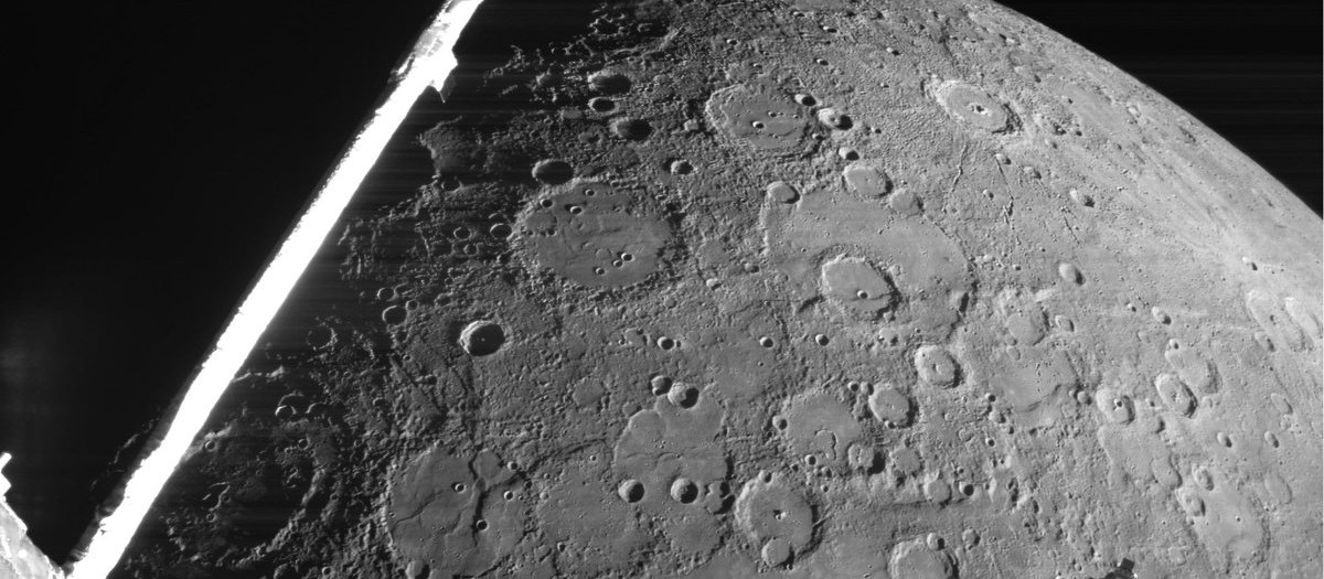 Espectaculares imágenes de la misión BepiColombo de la superficie de Mercurio.