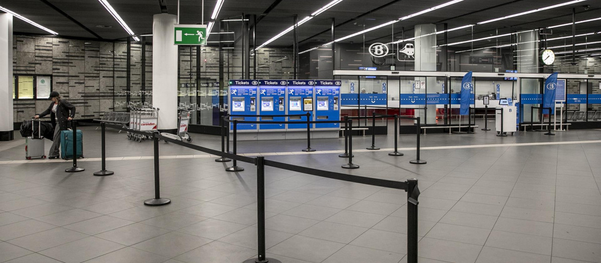 Imagen de archivo del aeropuerto de Bruselas, Bélgica