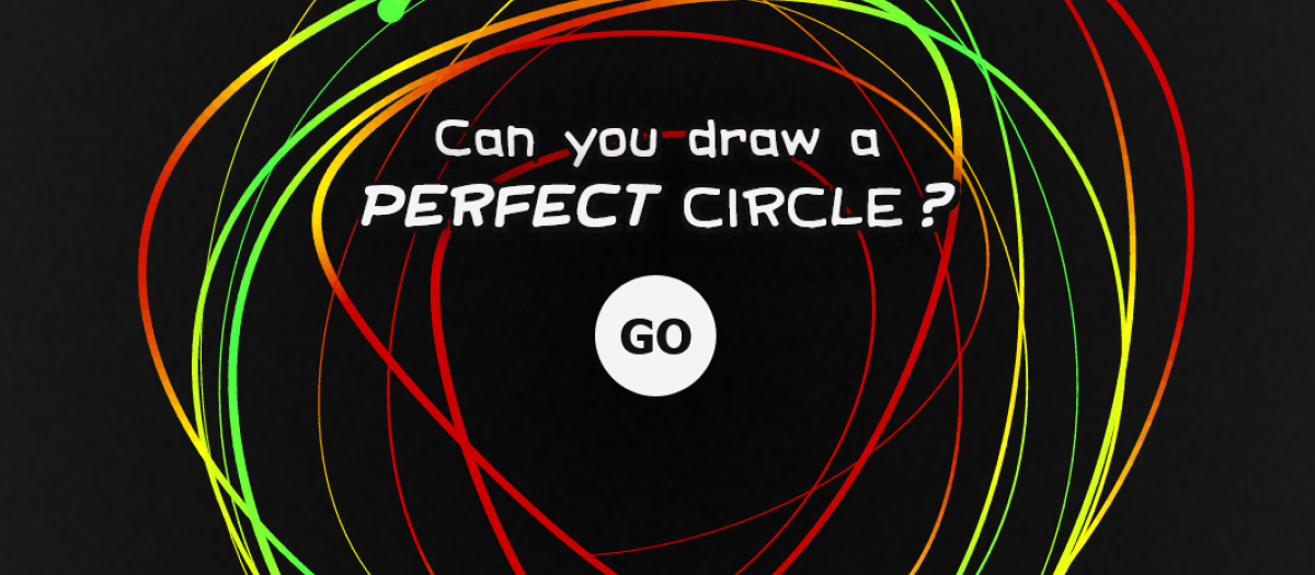 Una web propone dibujar el círculo perfecto desde el móvil o el ordenador