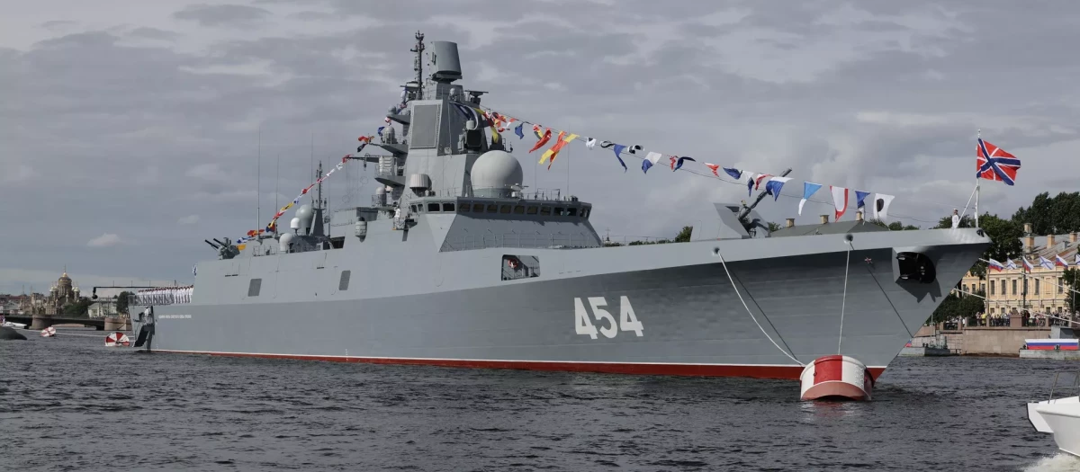 La fragata rusa Almirante Gorshkov está equipada con misiles hipersónicos Tsirkon