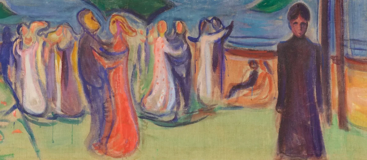 Baile en la playa de Edvard Munch