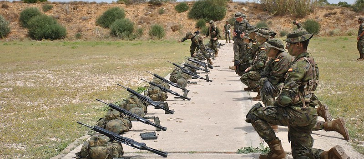 Un momento de la instrucción del Ejército de Tierra