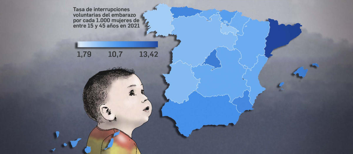 El mapa de los abortos en España