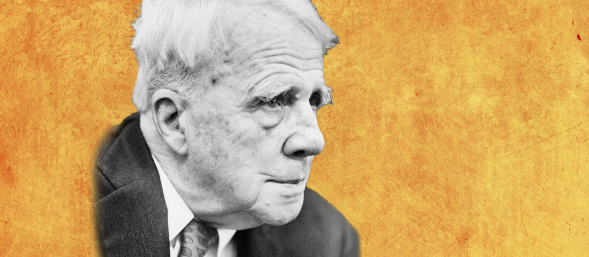 El poeta estadounidense Robert Frost