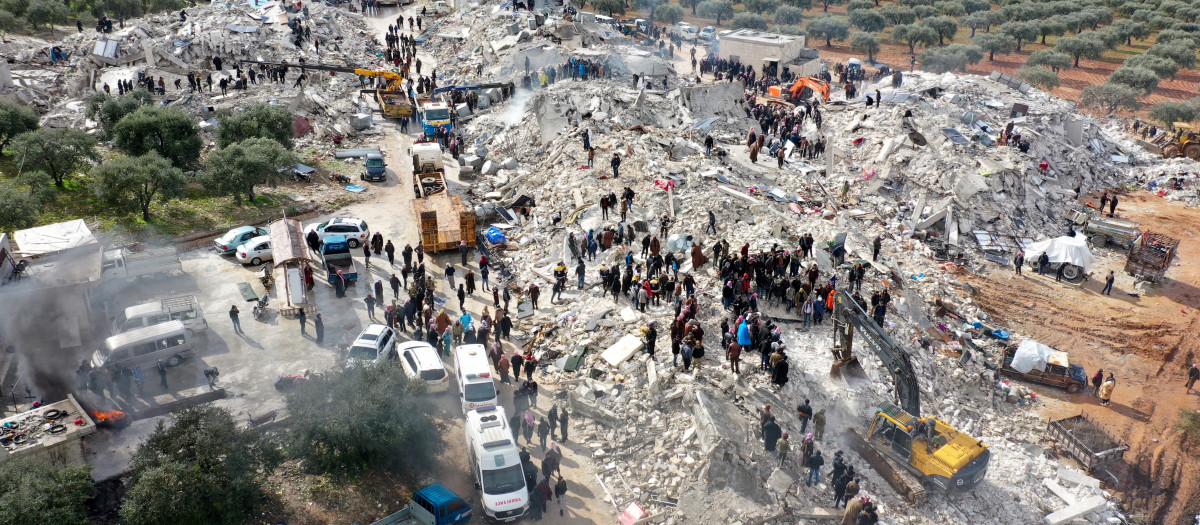 Destrucción en Siria por el terremoto