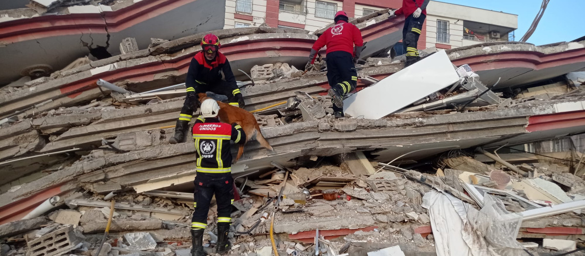 Bomberos del Consorcio en Turquía