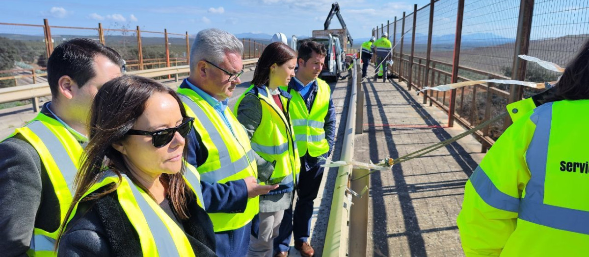 La Junta actúa de emergencia en la reparación del paso superior sobre ferrocarril en la carretera A 318 en Puente Genil