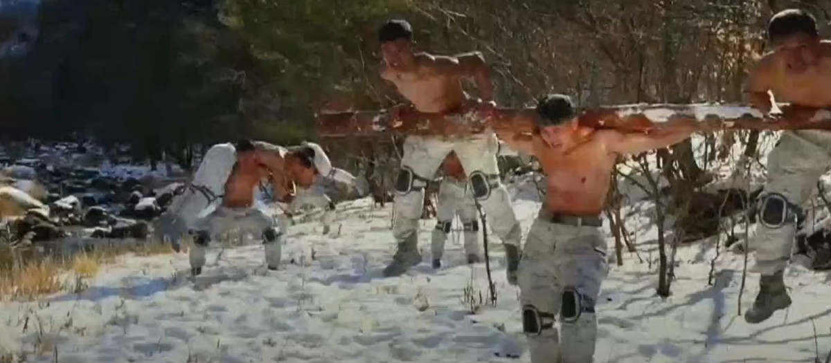 Una escena del vídeo difundido por Corea del Norte