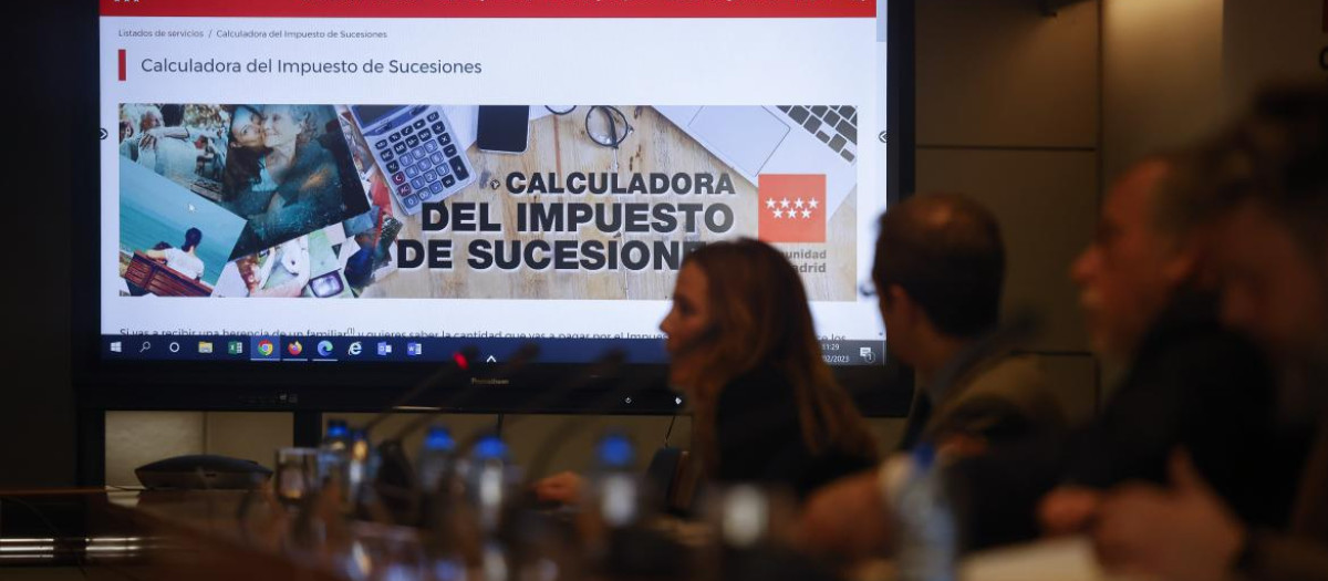 La Comunidad crea una herramienta virtual que calcula cuánto ahorran los madrileños en el impuesto de Sucesiones