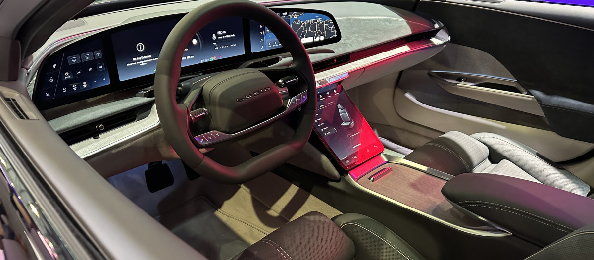 Interior del Lucid Air que ya se puede comprar en Europa