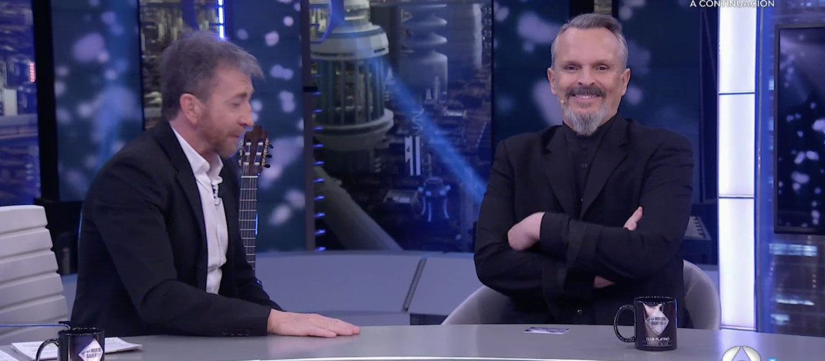 Pablo Motos y Miguel Bosé, este miércoles en 'El Hormiguero'