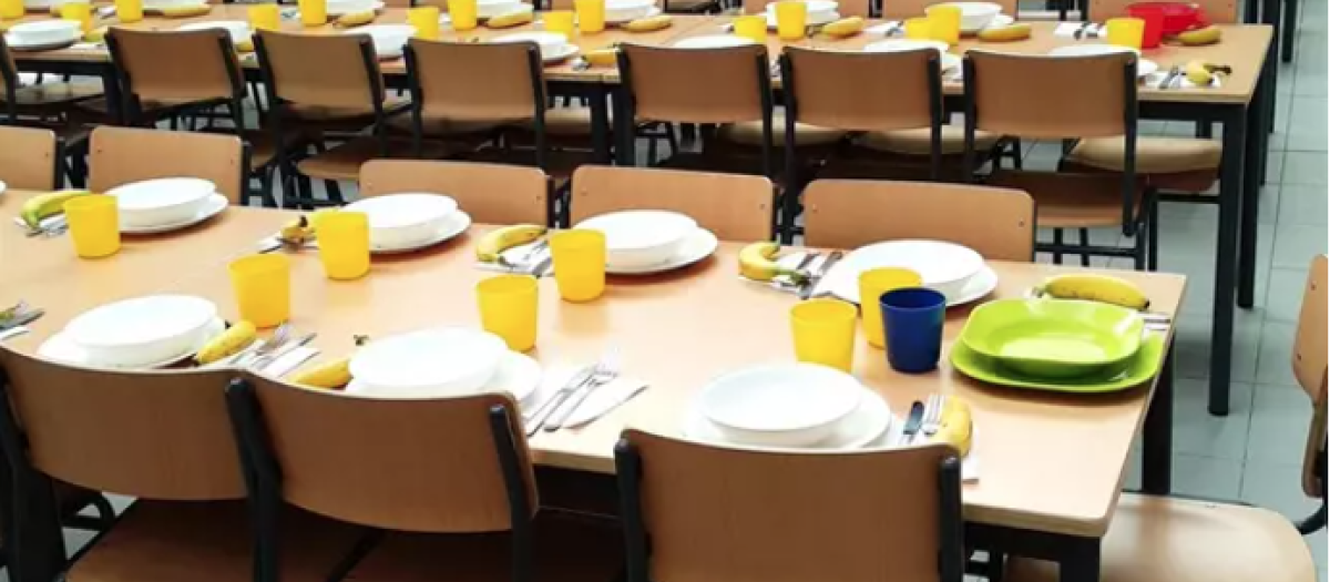 Imagen de un comedor escolar