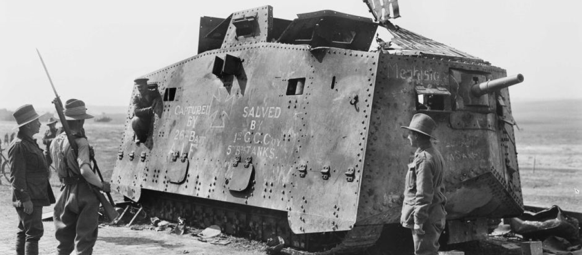 Mephisto es un tanque alemán de la Primera Guerra Mundial, el único ejemplar superviviente de un A7V