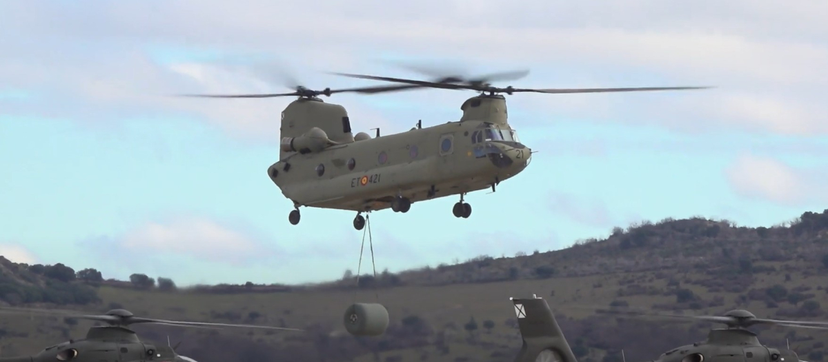 Helicóptero Chinook del Ejército de Tierra