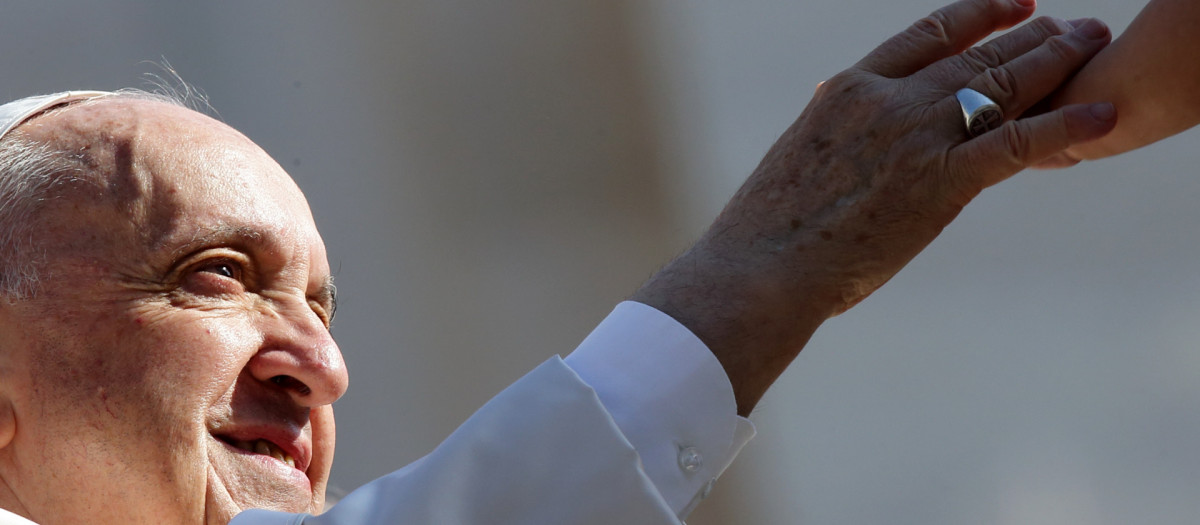 El Papa Francisco, durante una audiencia general en la Plaza San de Pedro del Vaticano