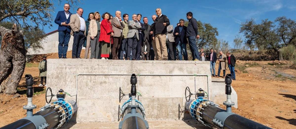 Visita a las obras de interconexión entre el embalse de La Colada y Sierra Boyera