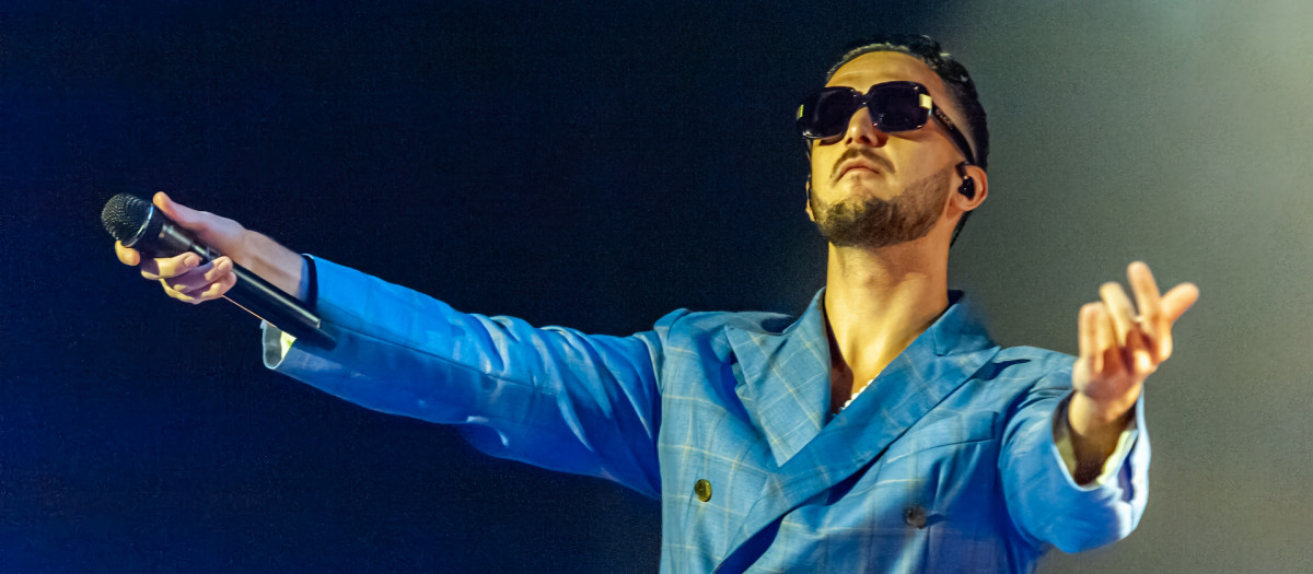 Singer C Tangana performing during Starlite Festival in Marbella on 01 August 2022.