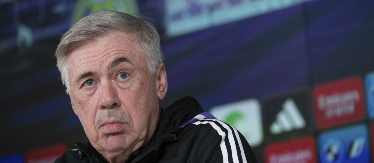 Carlo Ancelotti, en rueda de prensa este sábado