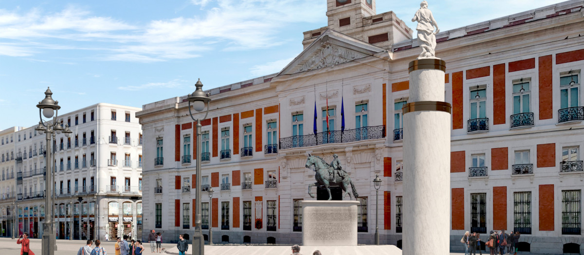 Recreación de la nueva Puerta del Sol