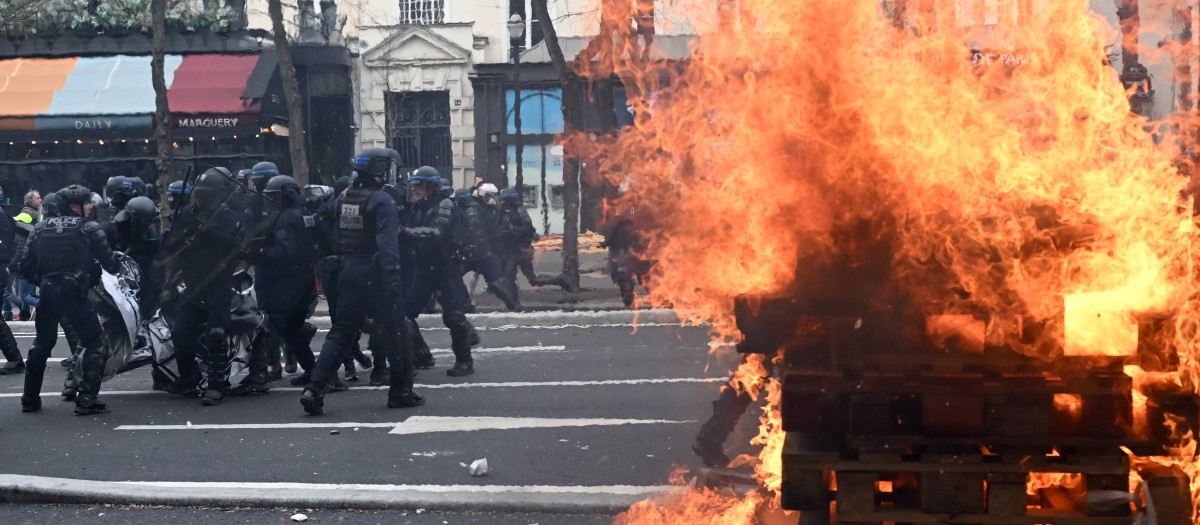 Manifestaciones contra la reforma de las pensiones en Francia