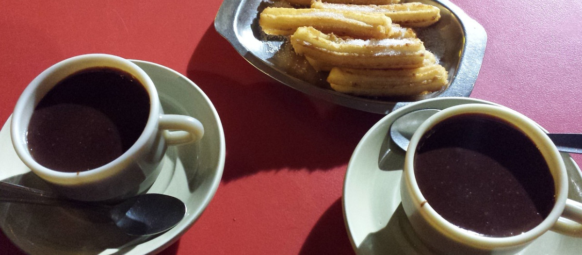 Churros con chocolate