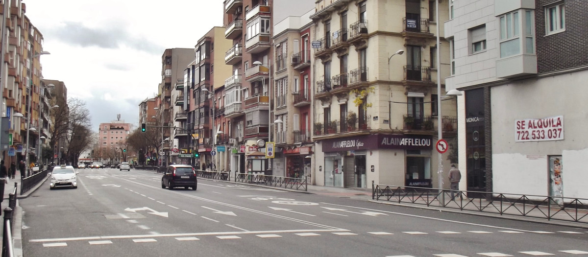 Calle de Bravo Murillo en Madrid